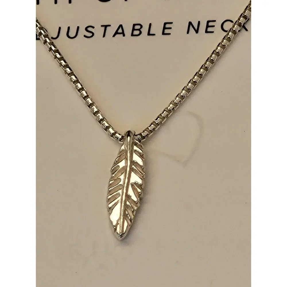 Alex and Ani Necklace Sterling Silver 925 15" / 18" Adjustable Feather Light New - Picture 5 of 6